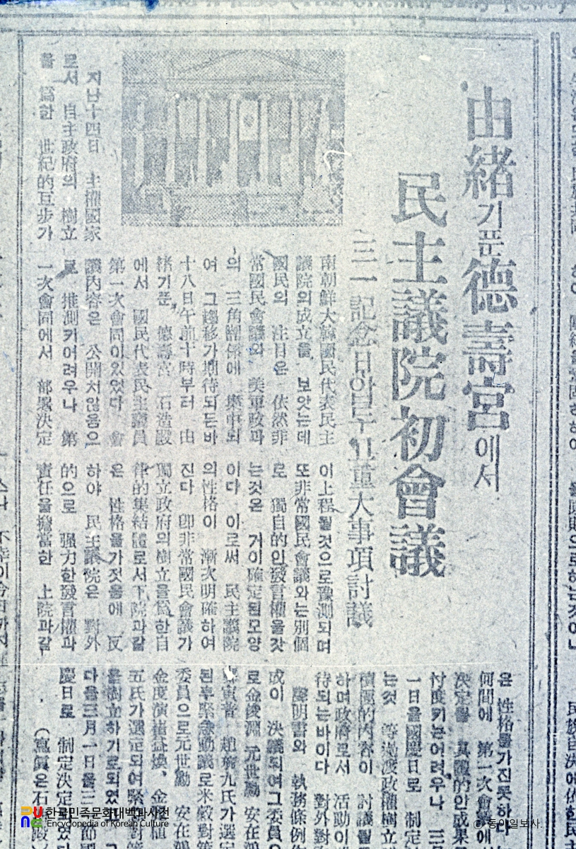 대한국민대표민주의원