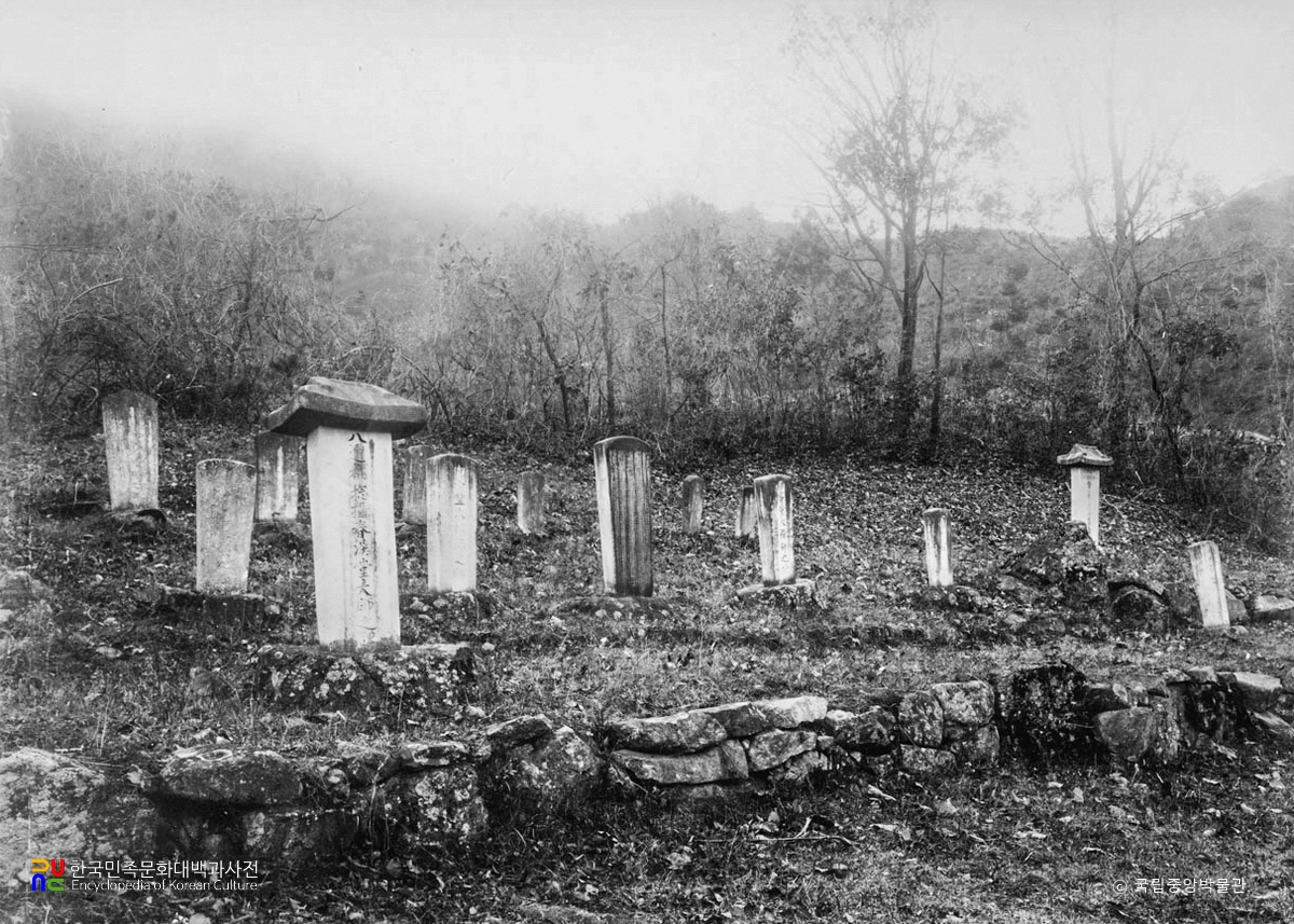 신흥 개심사 석비군 전경