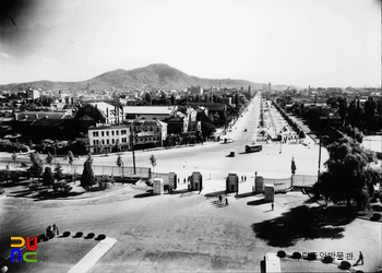 조선총독부 건물에서 본 시가