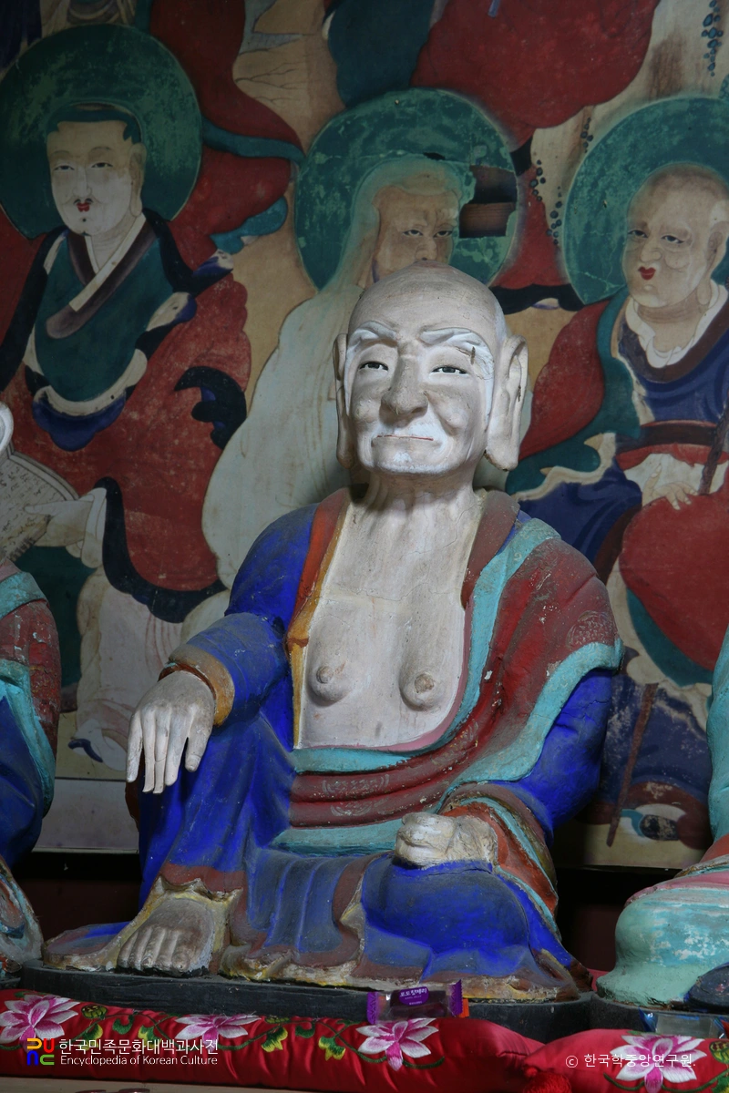 나주 다보사 영산전 소조십육나한좌상