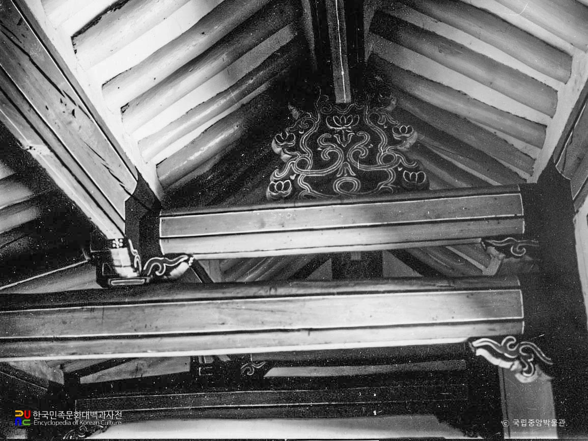 개성 숭양서원 문충당 천장