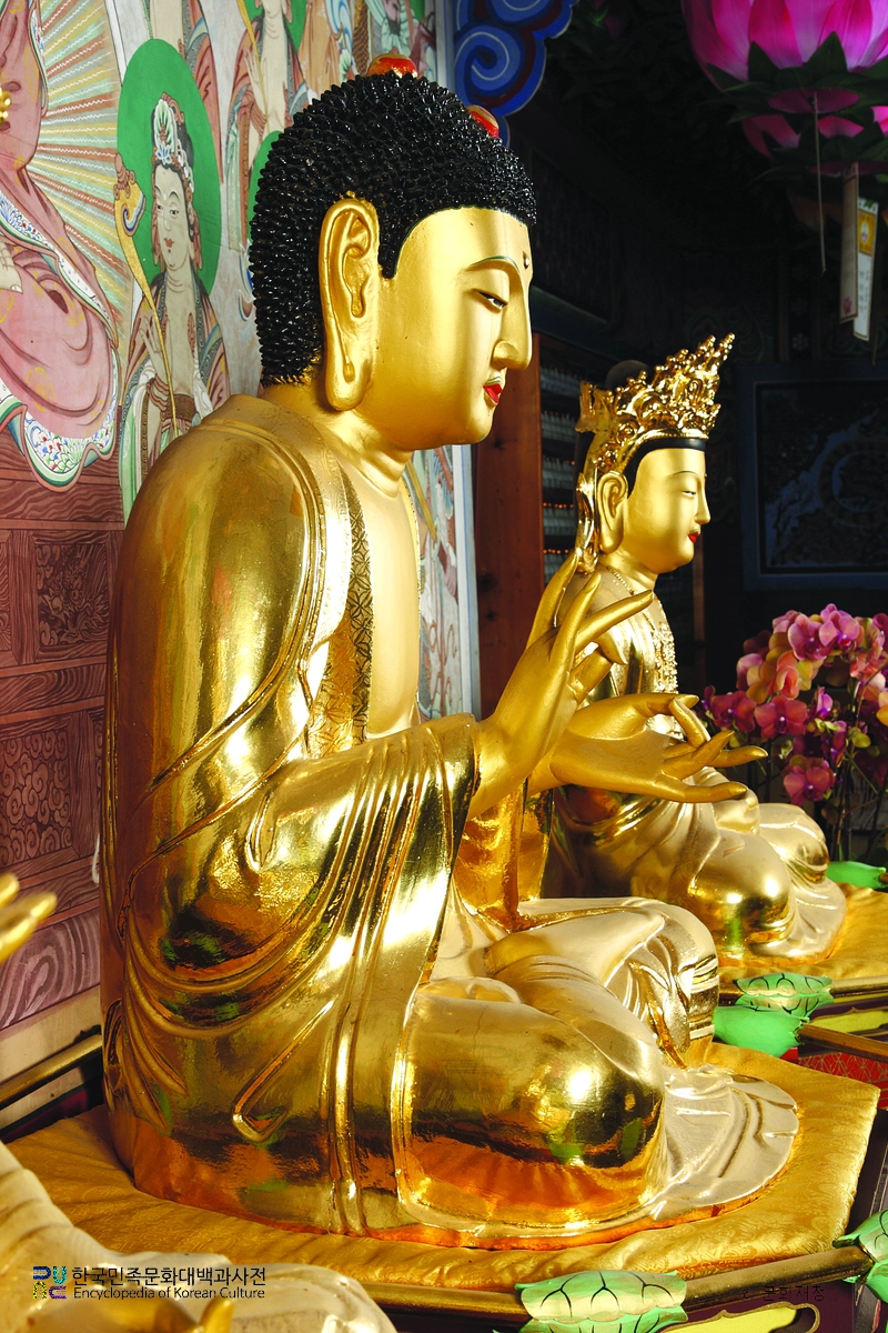 강화 청련사 목조 아미타여래 좌상