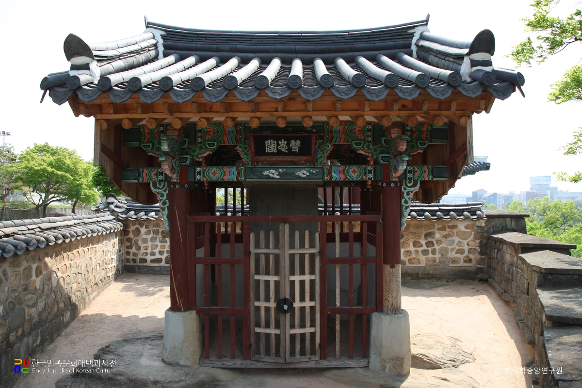 진주 쌍충사적비 비각