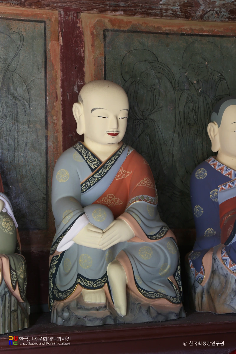 해남 미황사 십육나한상