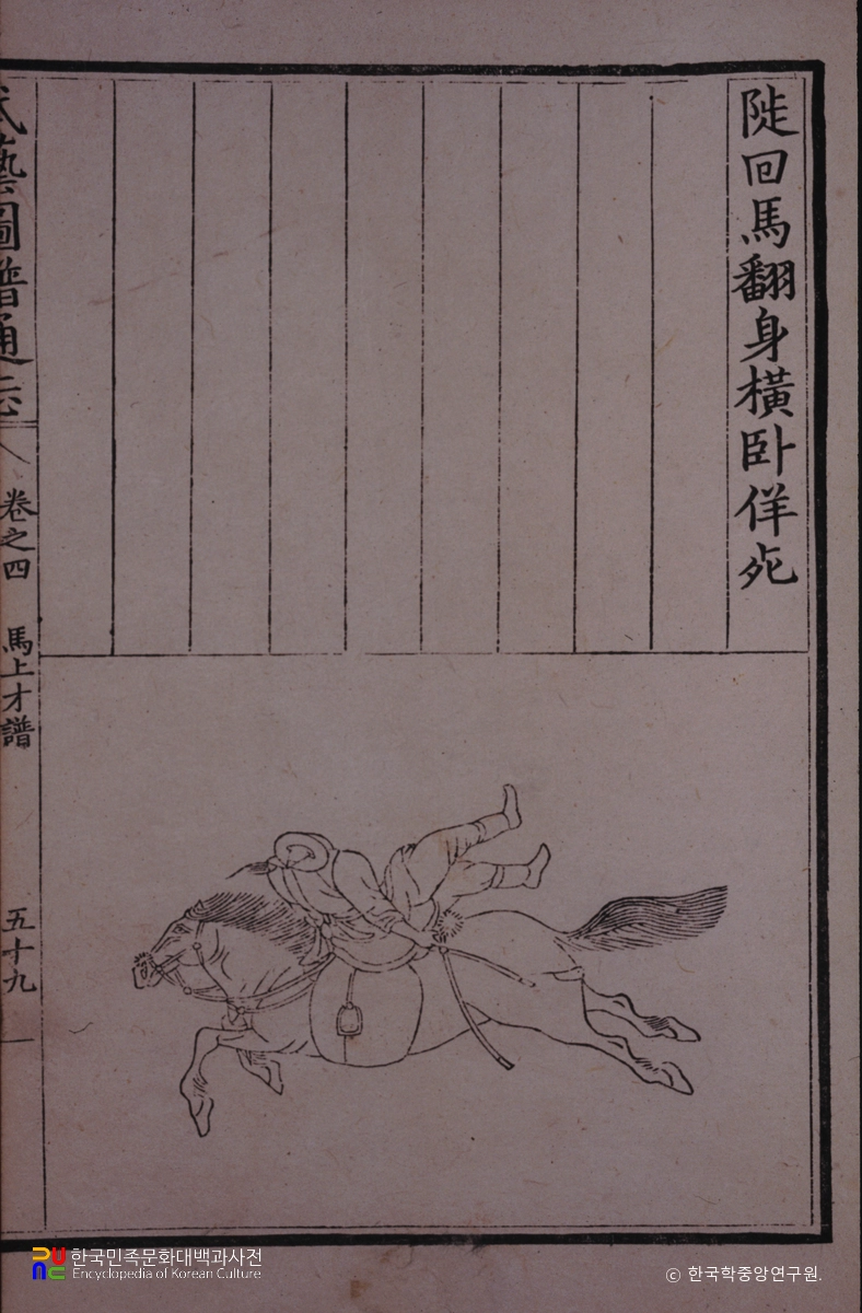 무예도보통지 / 마상재보5
