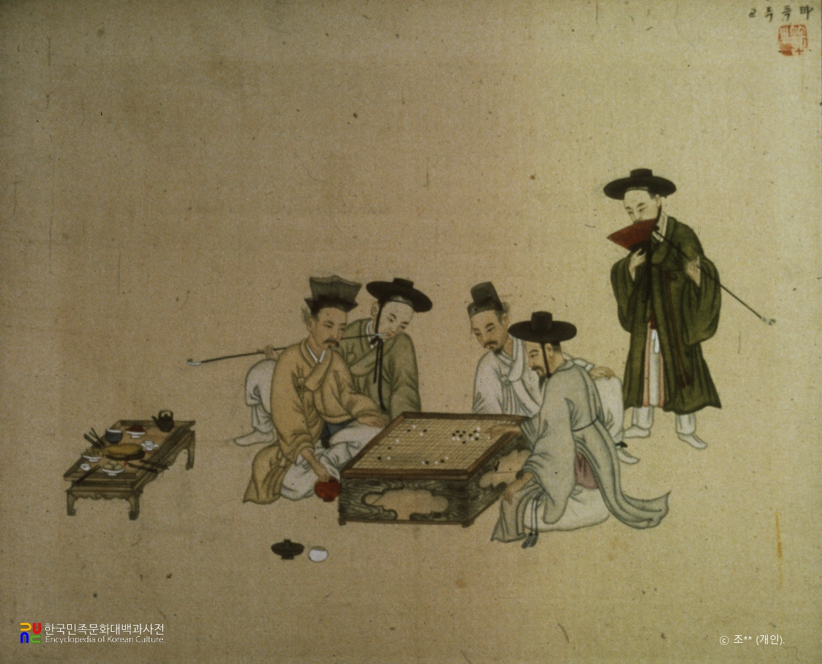 기산풍속도첩/바둑