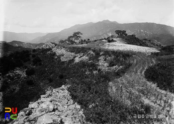 안변 고산리 산성 성벽