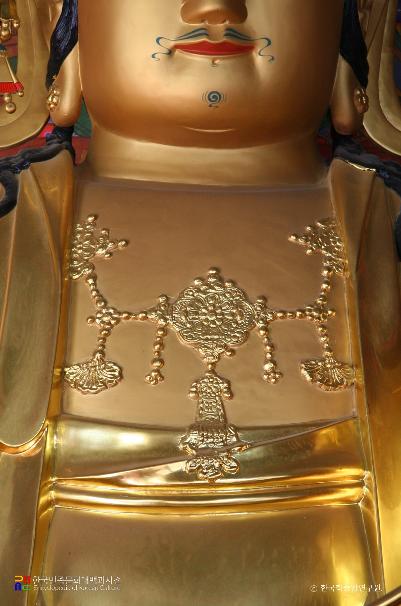 칠곡 송림사 목조석가여래삼존좌상 중 문수보살