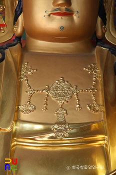 칠곡 송림사 목조석가여래삼존좌상 중 문수보살