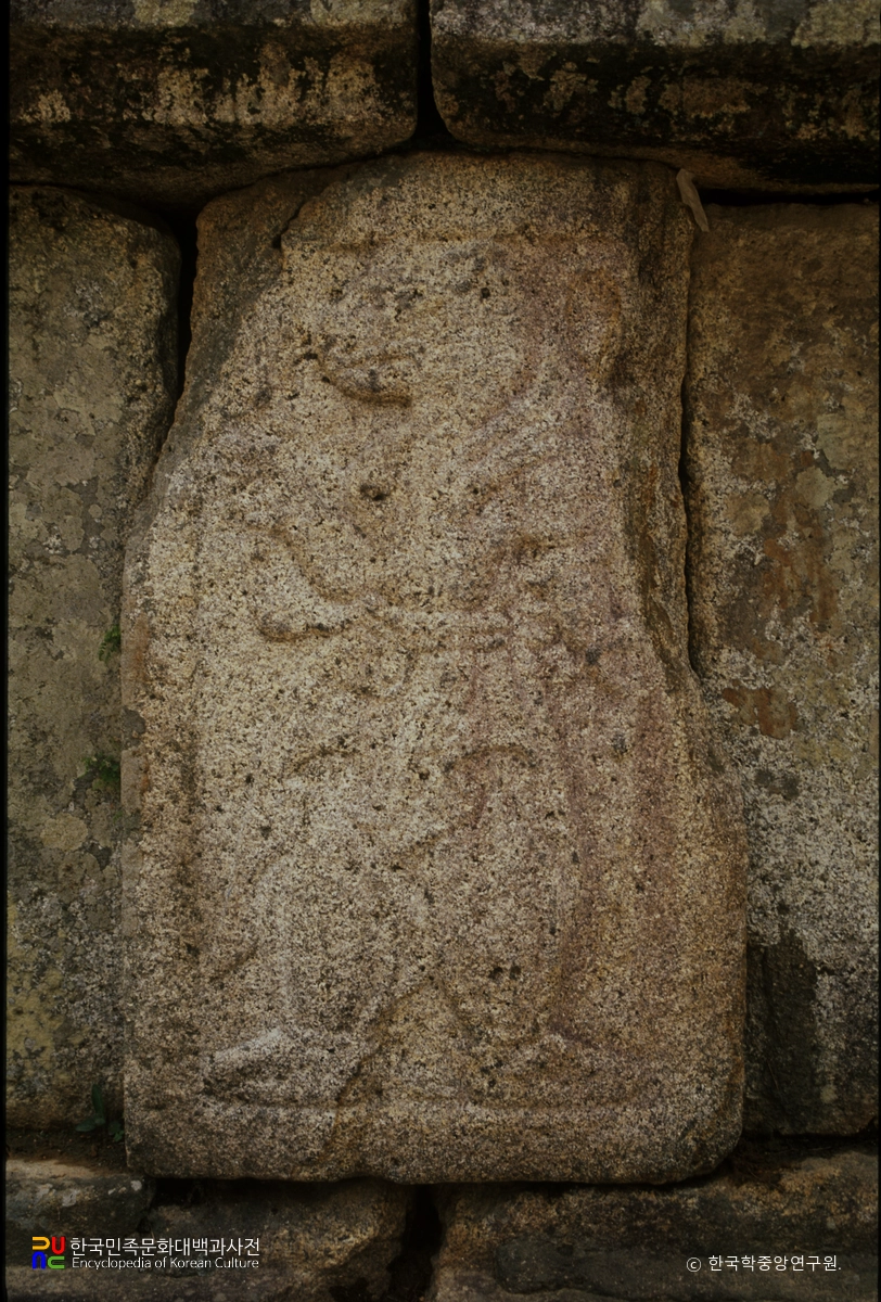 경주 김유신묘의 십이지신상 중 호랑이상