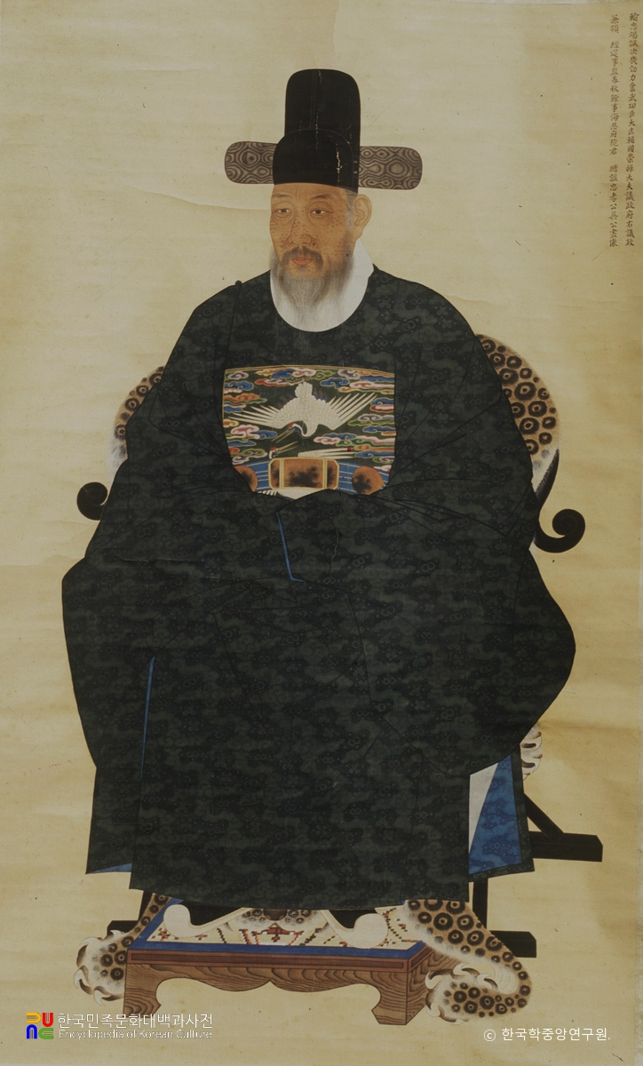 오명항 초상 및 양무공신교서