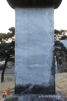 함양 평촌리 신고당 신도비 후면