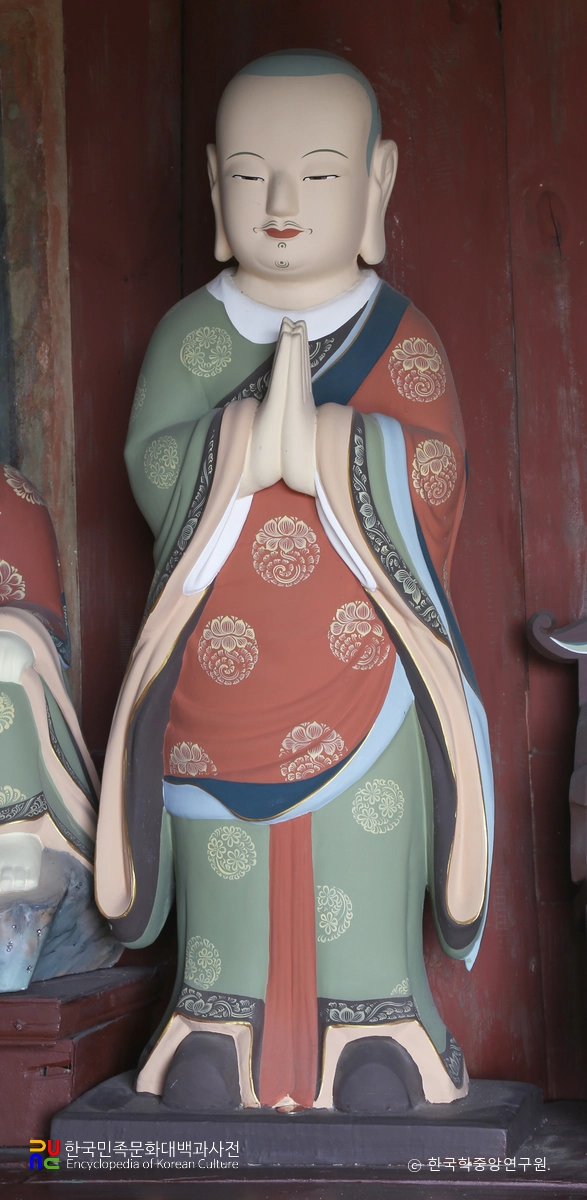 해남 미황사 목조석가여래삼존상 / 아난존자