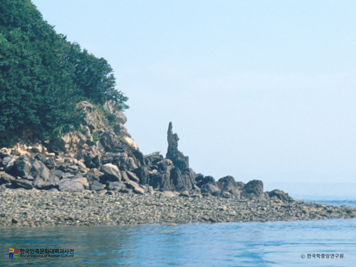 소이작도 손가락바위