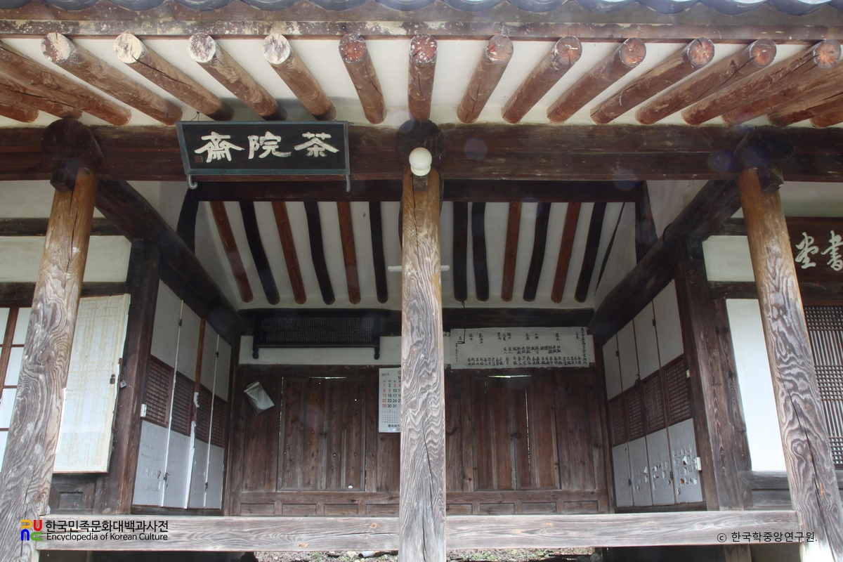 밀양 혜산서원 다원서당 내부