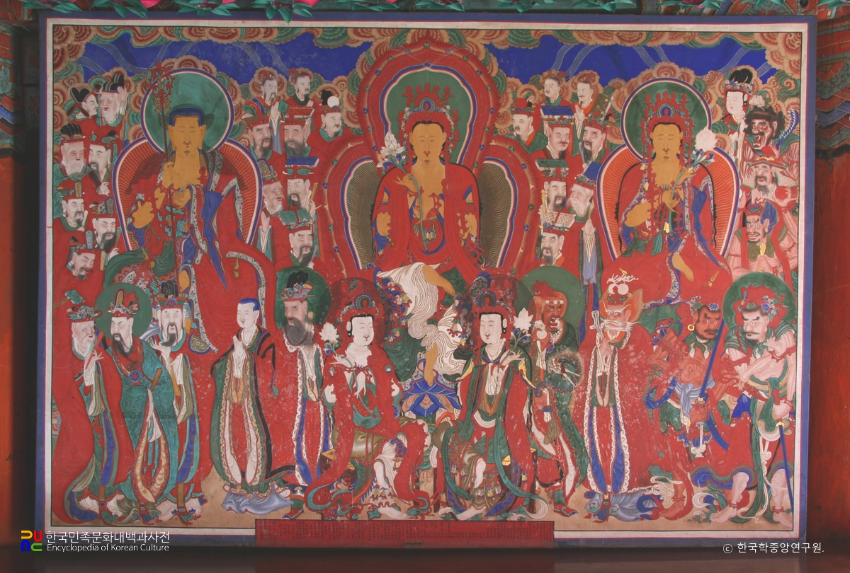 문경 김룡사 대웅전 삼장보살도