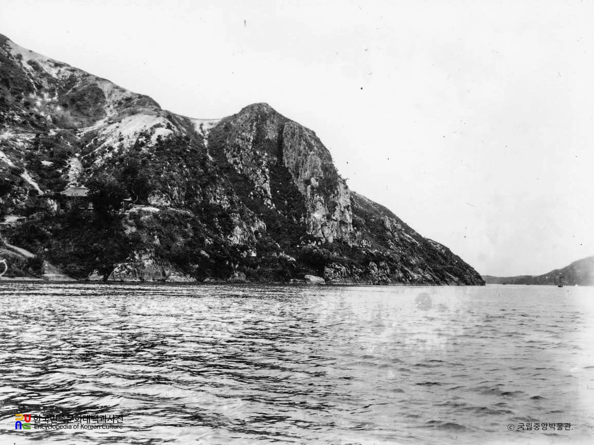 부여 낙화암 전경