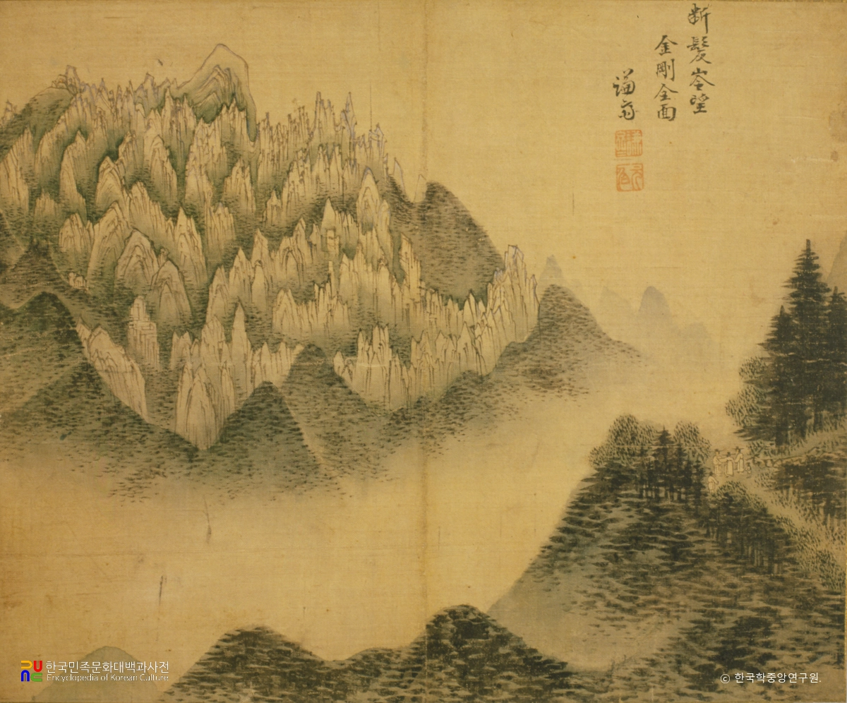 단발령망금강전도 / 정선