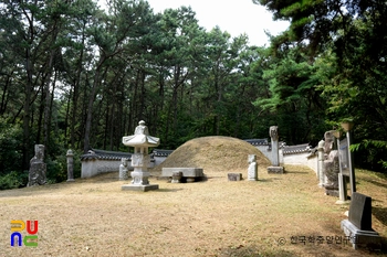 여주 이완장군 묘 정측면