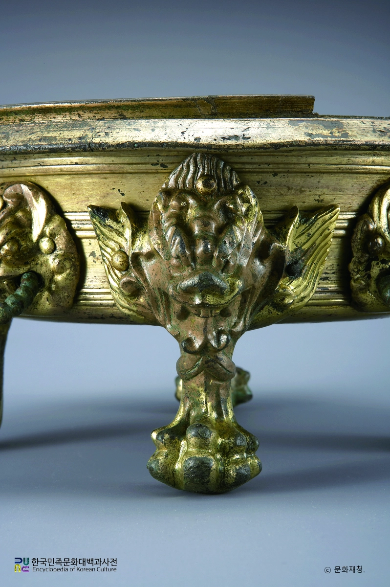 익산 미륵사지 금동향로의 몸체