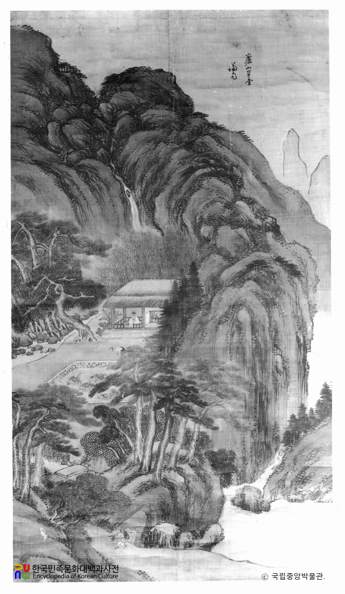 정선필 여산초당도