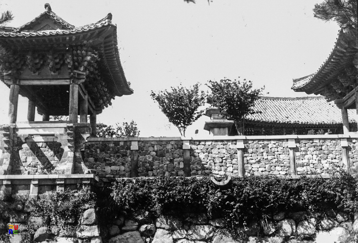 경주 불국사 중 범영루 석단 정면