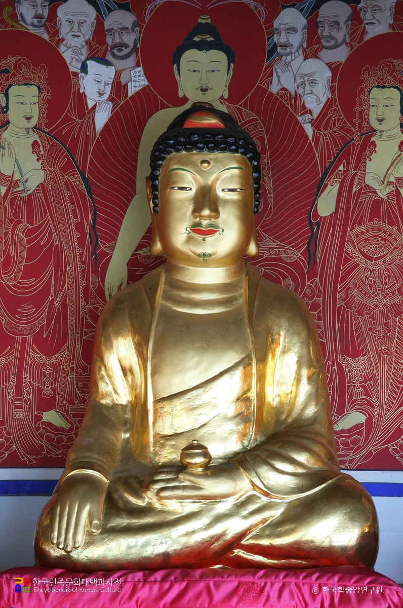 구미 약사암 석조여래좌상