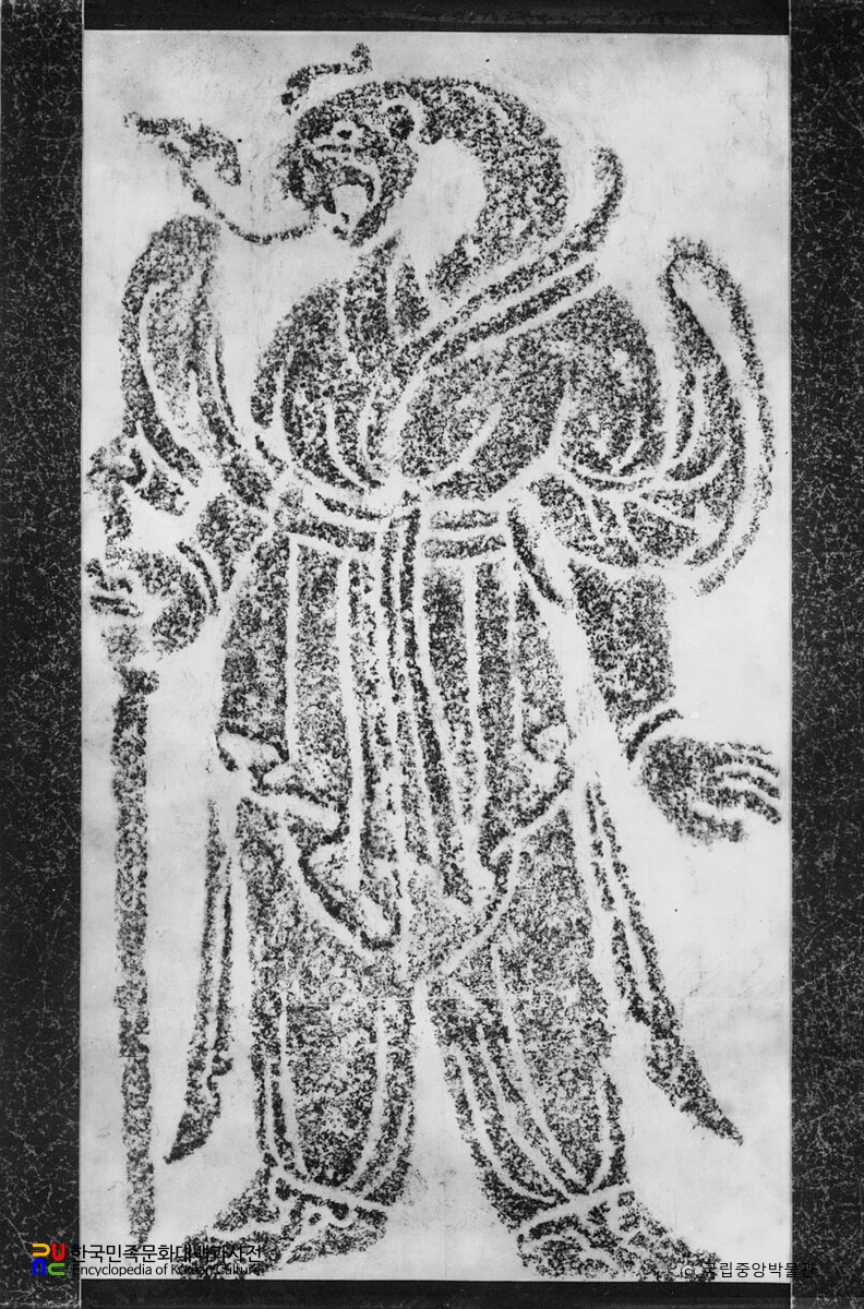 경북 경주 김유신묘 십이지 호석 사상 탁본(탑본)