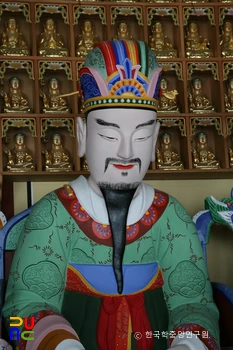 완주 송광사 명부전 소조무료 슬롯 머신 및 권속상 일괄