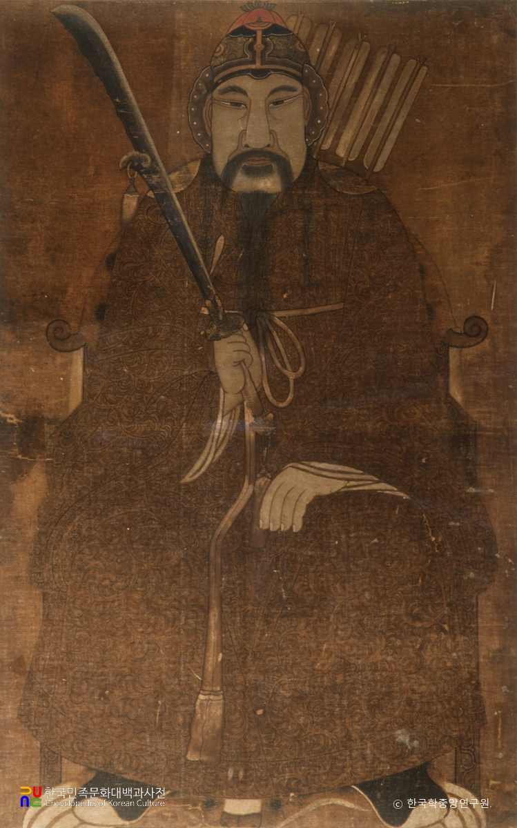 국사당 무신도 중 최영장군