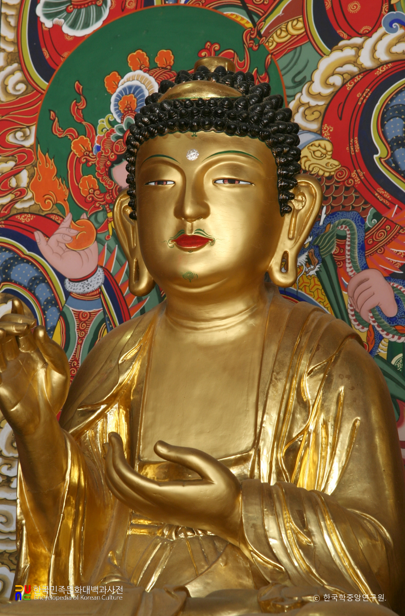 예천 용문사 목조아미타여래좌상 부분