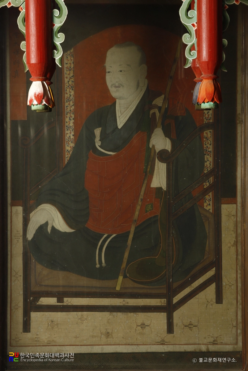 합천 홍제암 임난 삼화상 영정 / 청허당 대선사 진영