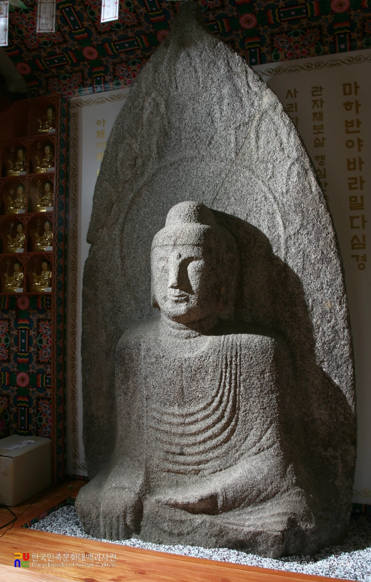 담양 영은사 석조여래좌상