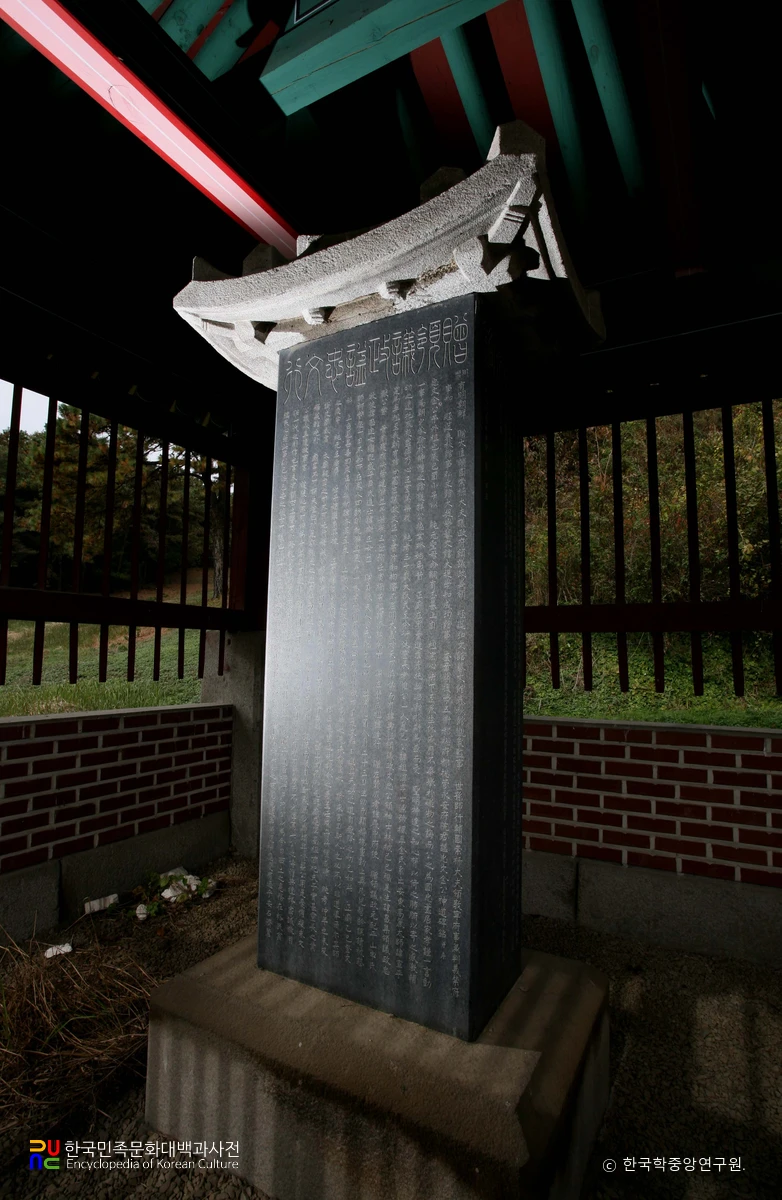 풍고 김조순 묘역 신도비