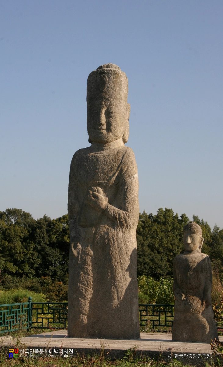 증평 남하리 석조보살입상