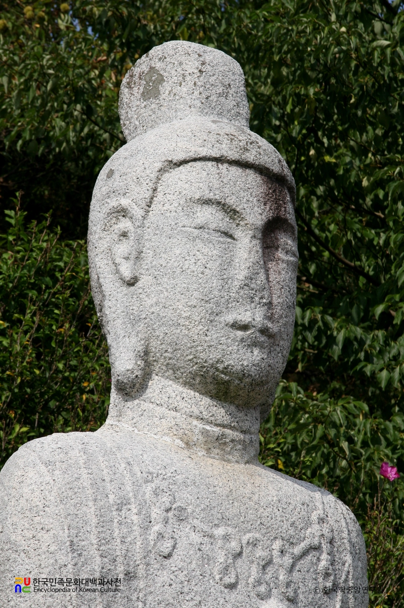 거창 상림리 석조보살입상