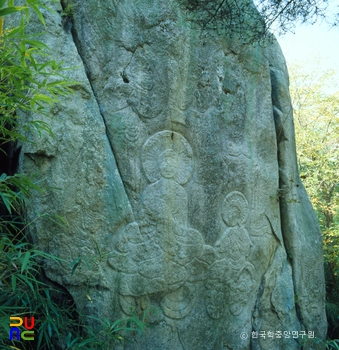 경주 남산 탑곡 마애불상군 중 동면 불상군