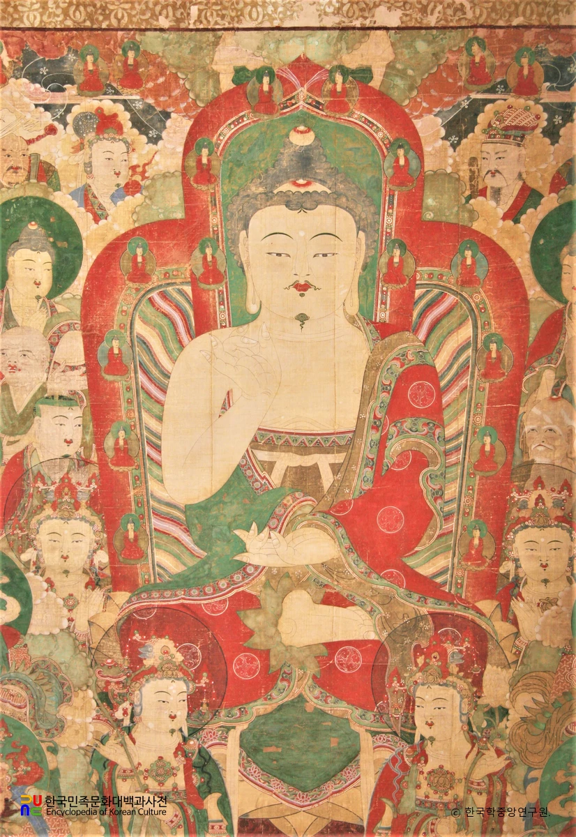 하동 쌍계사 팔상전 영산회상도