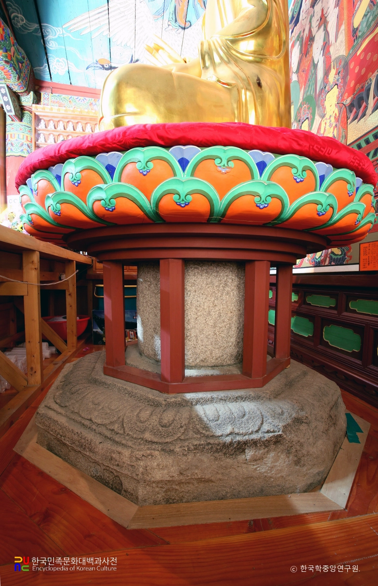 부산 범어사 석조연화대좌 하대석