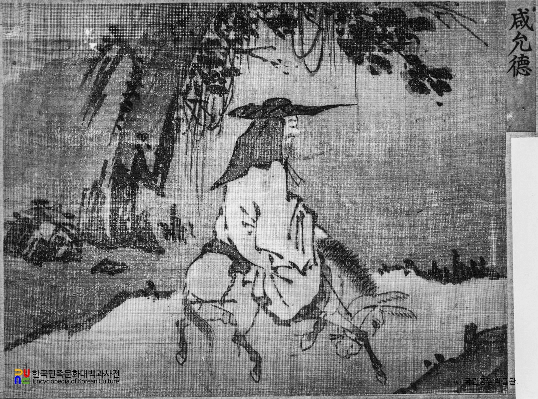 함윤덕필 유모기려도