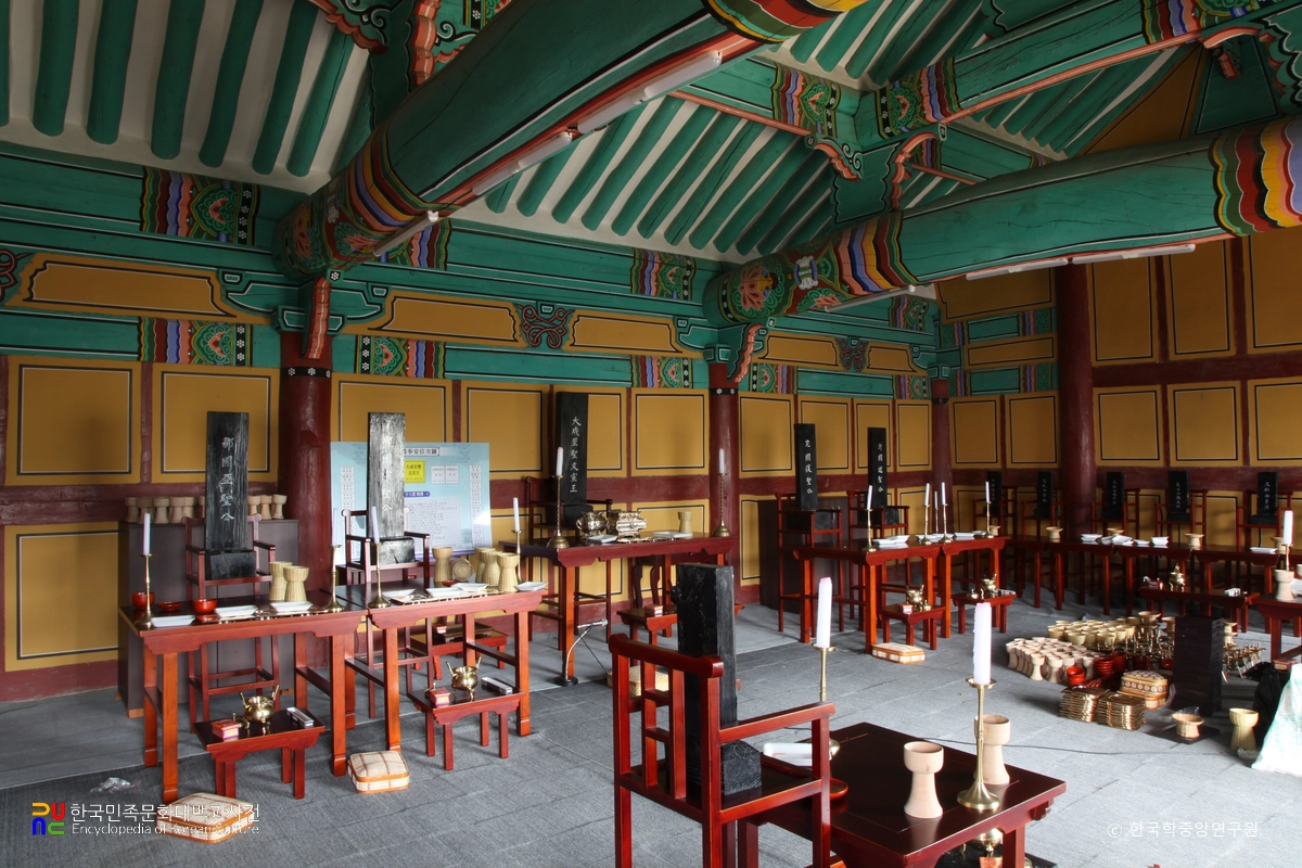 양산향교 대성전 내부