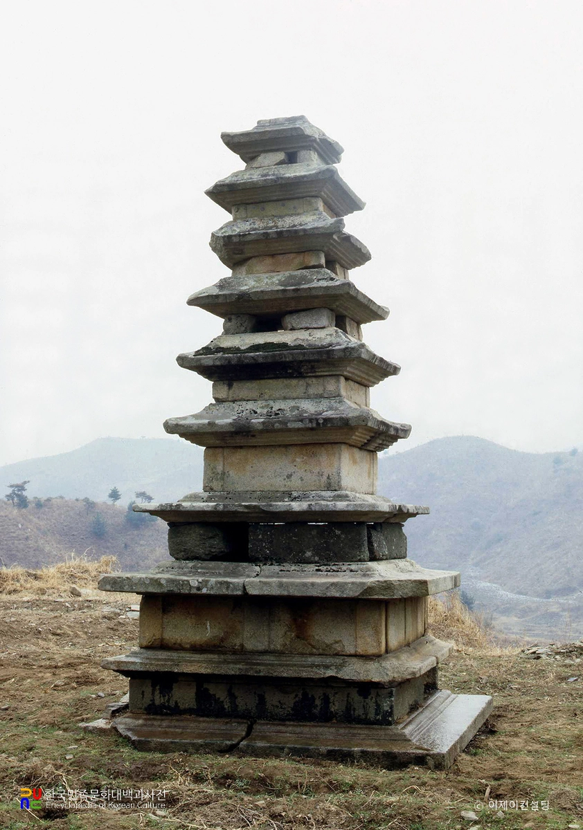 장풍 심복사 칠층탑 정측면