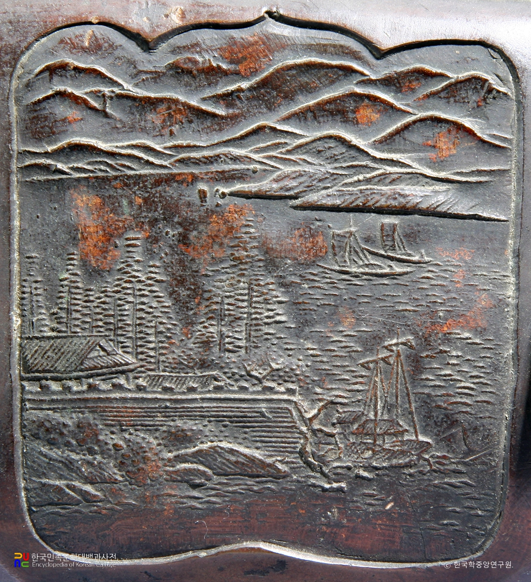 화성 용주사 청동향로 부분