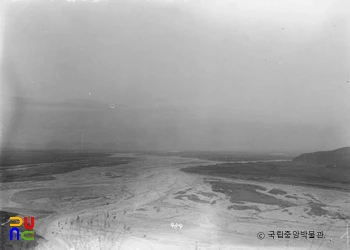 함북 경원 두만강과 훈춘천 합류지