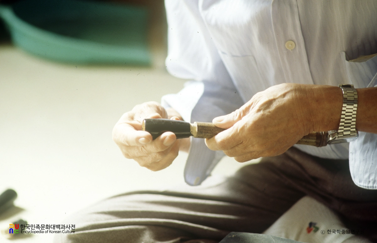 필장 / 진다리붓 제작과정 9 대맞추기