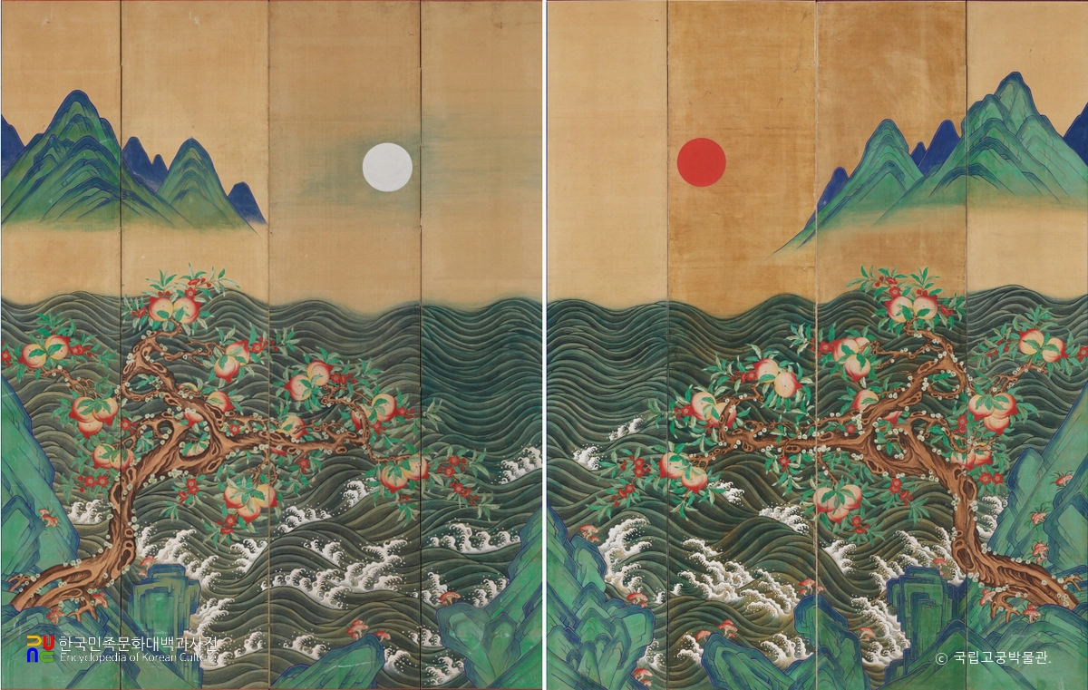 일월반도도 팔첩병