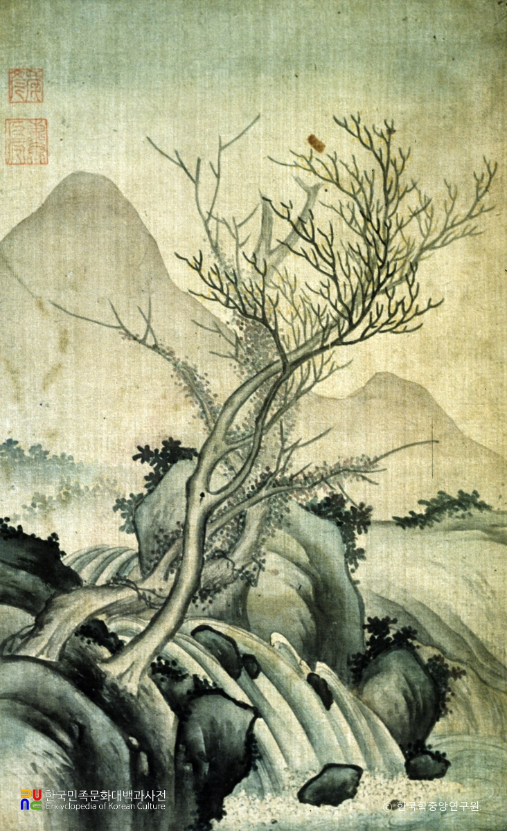 해남 윤씨 가전 고화첩 일괄 / 산수도