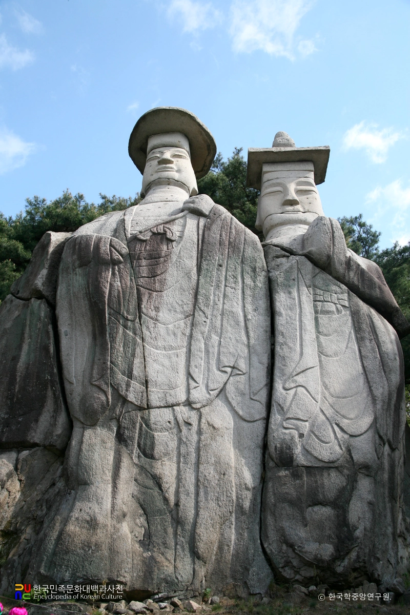 파주 용미리 마애이불입상