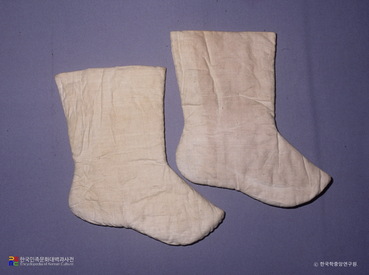 학성 이천기 일가묘 출토 복식 중 면포 솜버선