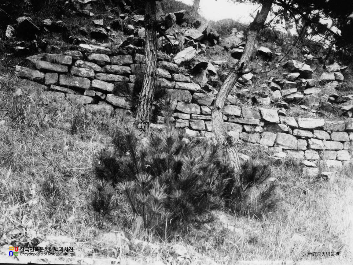 고령 주산성 성벽